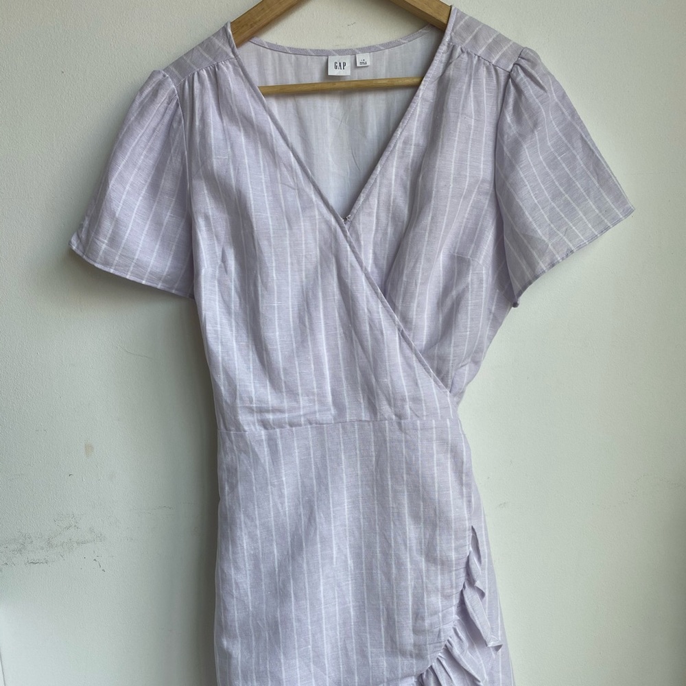 GAP Linen Wrap Dress